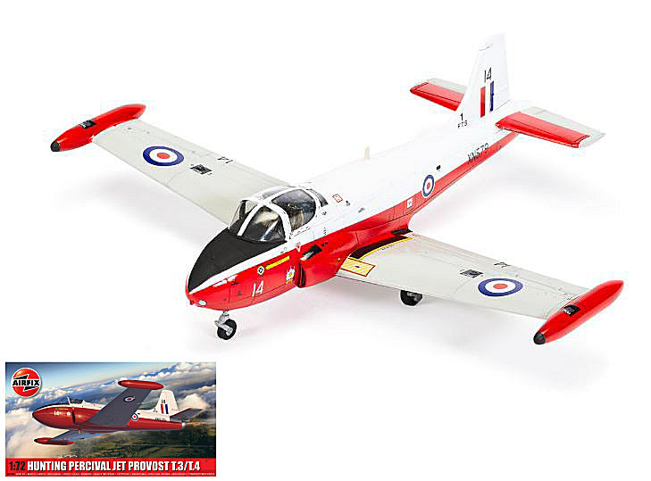 Hunting Percival Jet Provost T 3 - T4 Kit – Airfix 1:72