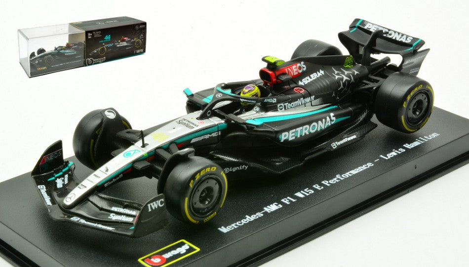Mercedes AMG W15 N.44 2024 Lewis Hamilton Signature – Bburago 1:43