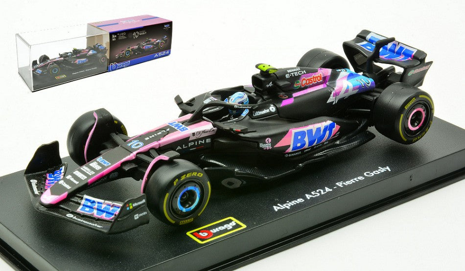 Bwt Racing Alpine A524 N.10 2024 Pierre Gasly Signature – Burago 1:43