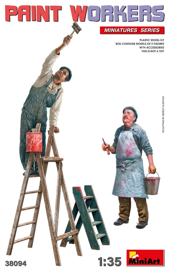 Paint Workers With Accessories Kit – Miniart 1:35