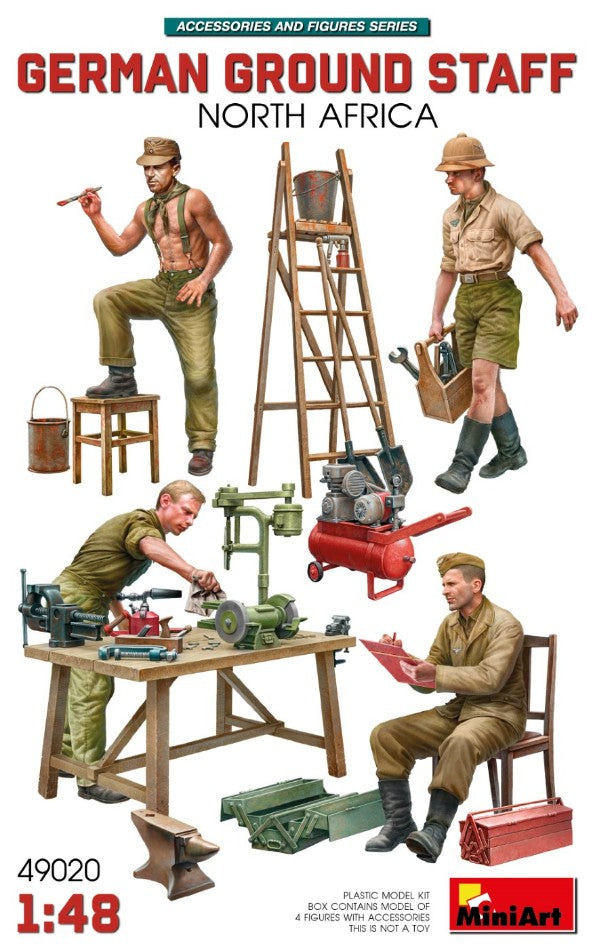 German Ground Staff W/accessories North Africa Kit – Miniart 1:35