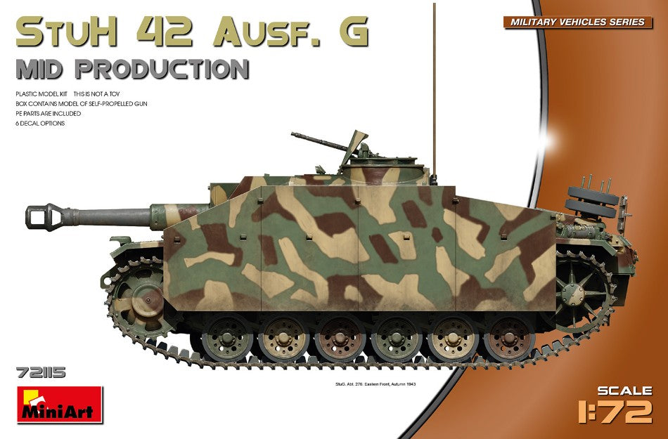 Stuh 42 Ausf.g Mid Prod.kit – Miniart 1:72