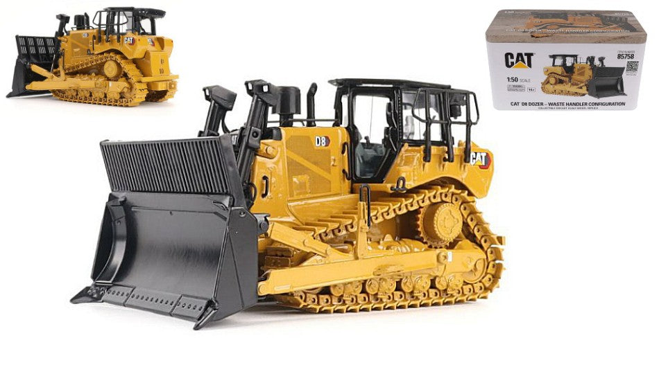 Ruspa Cingolata D8 Cat D8 Dozer (waste Handler Configuration) – Diecast Master 1:50
