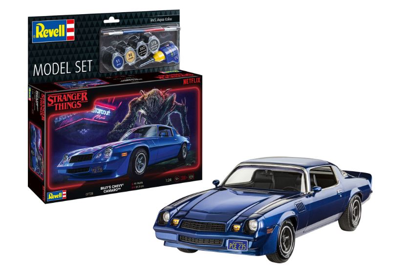 Chevy Camaro Z/28 Billy's "stranger Things" Model Set Kit – Revell 1:24