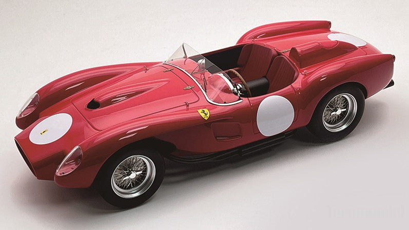 Ferrari 250 Tr Pontoon-fender Press Clienti 1958 Corsa Red/white – Tecnomodel 1:18