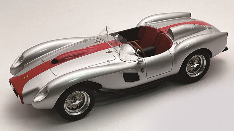 Ferrari 250 Tr Pontoon-fender Street Version 1958 Met.silver/red – Tecnomodel 1:18
