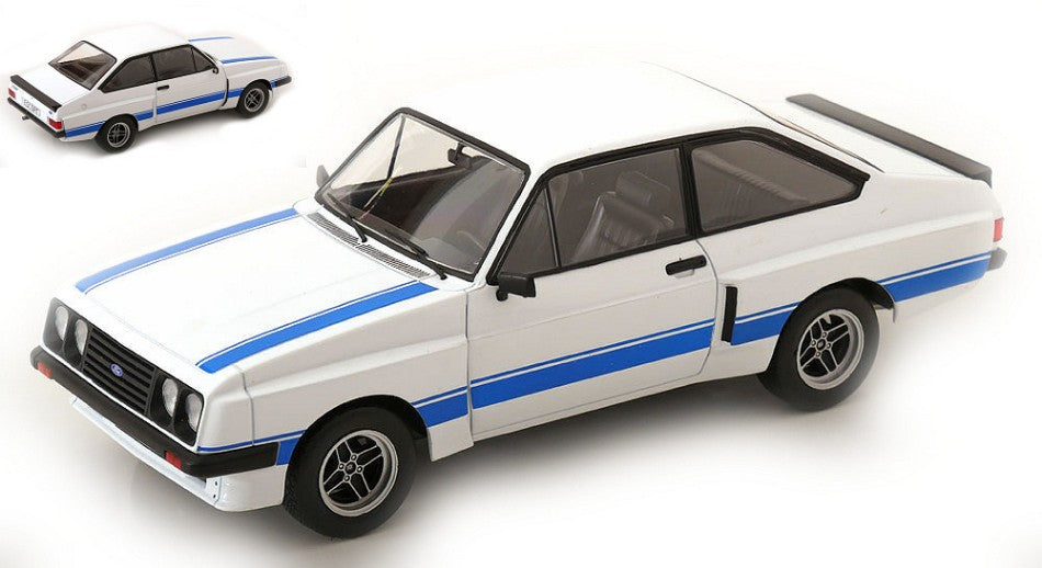Ford Escort Mki Ii Rs 2000 X-pack 1977 White/blue Decals – ModelCarGroup 1:18