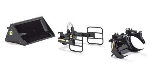 Accessori Frontali X Trattori Black Set A – Wiking 1:32