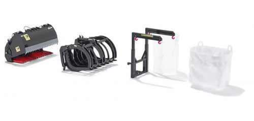 Accessori Frontali X Trattori Black Set B – Wiking 1:32