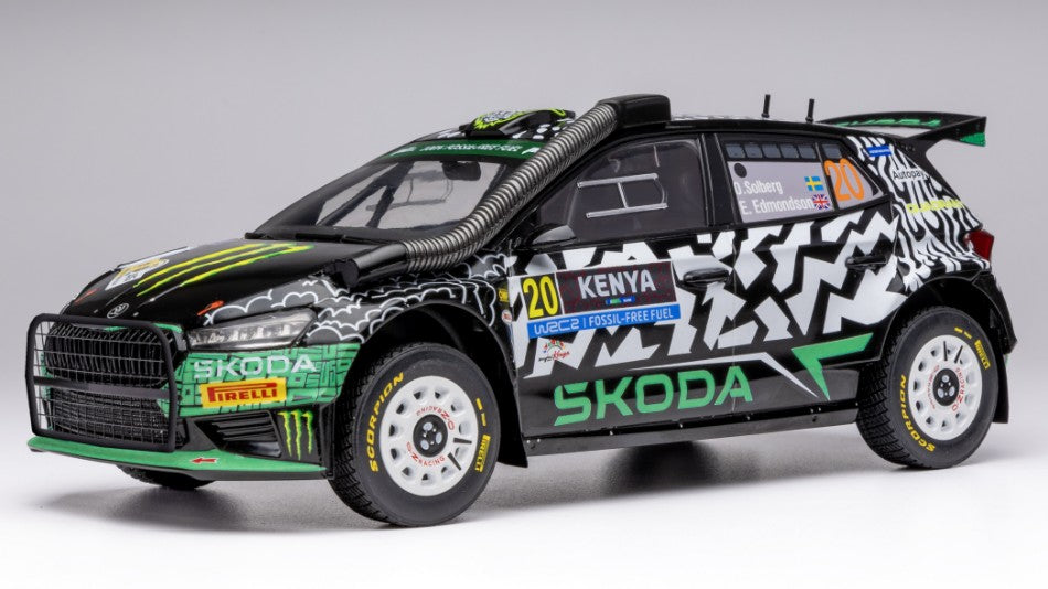 Skoda Fabia N.20 Rally2 Safary Kenya 2024 Soberg-Edmondson 1:18 – Ixo Model