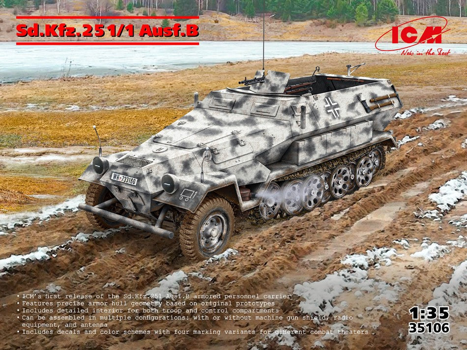 Sd.Kfz.251/1 Ausf.b Kit – ICM 1:35