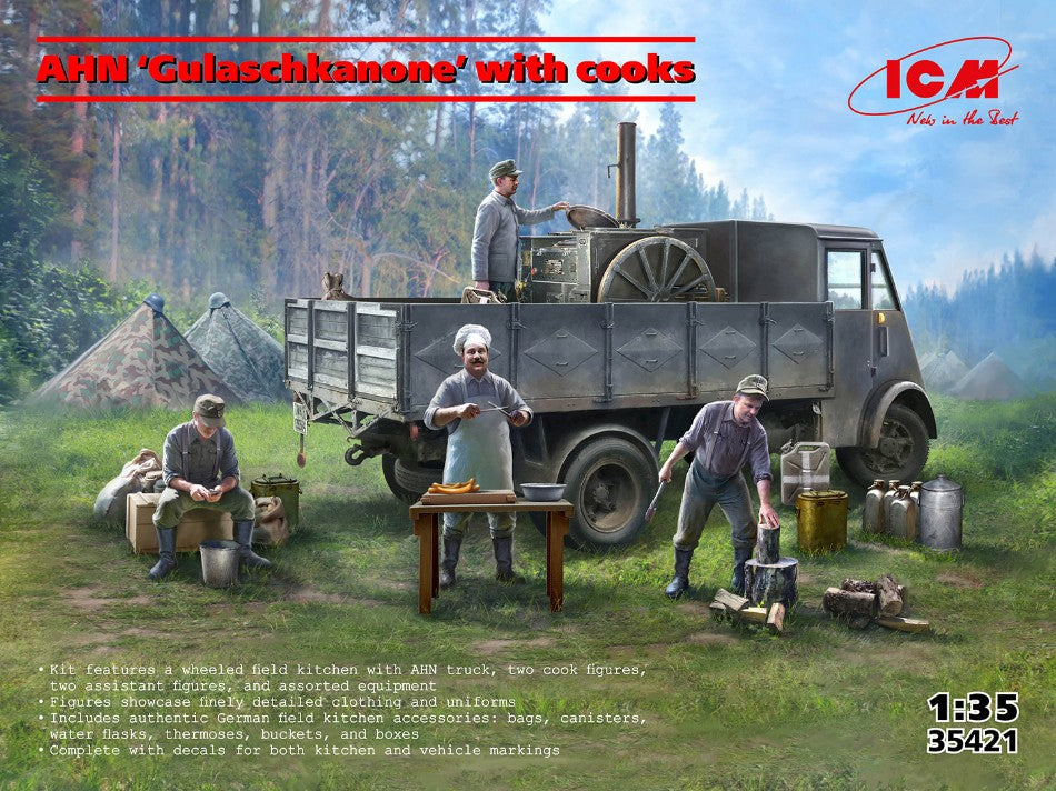 Ahn “gulaschkanone” With Cooks Kit – ICM 1:35