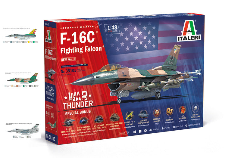 War Thunder F-16C Fighting Falcon Kit – Italeri 1:72