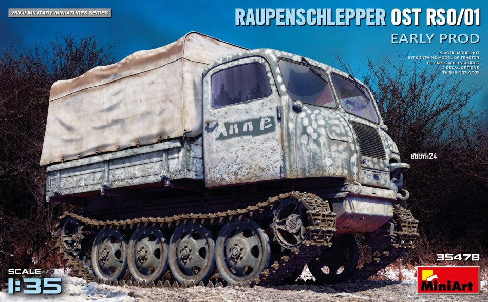Raupenschlepper Ost RSO/01. Early Prod.kit – Miniart 1:35
