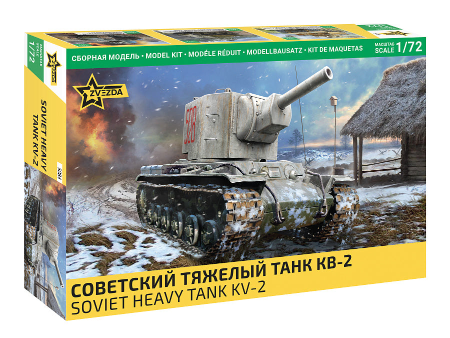 KV-2 Heavy Soviet Tank WWII Kit – Zvezda 1:72