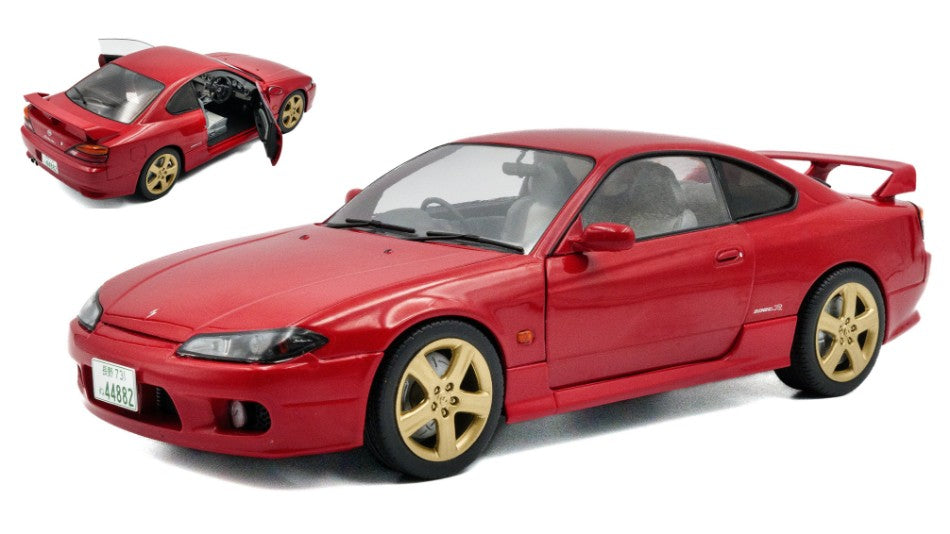 Nissan Silvia (S15) Coupe Spec-r Aero 1999 Flame Red – Solido 1:18
