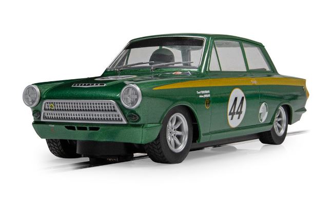 Lotus Ford Cortina Goodwood 2023 A.JORDAN-D.DICKENSON Slot – Scalextric 1:32