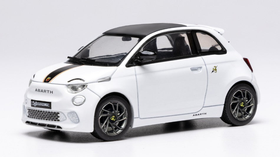 Fiat 500e Abarth 2024 White – Ixo Model 1:43