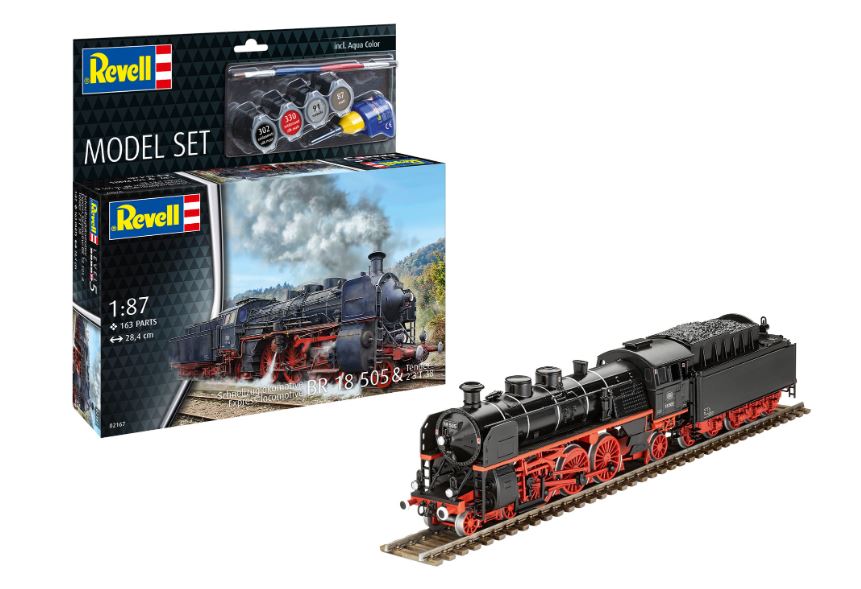 Express Locomotive Br 18 505 With Tender Model Set Kit – Revell 1:87