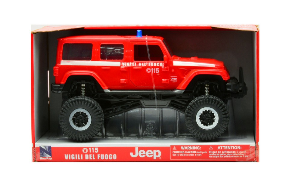 Jeep Sahara Big Wheels Vigili Del Fuoco – New Ray 1:18