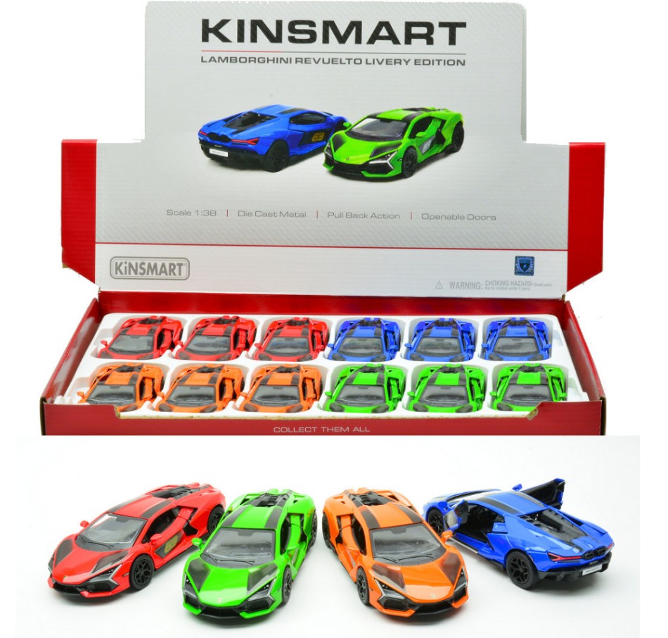 Lamborghini Revuelto Livery Edition Col.ass.cm 12 – Kinsmart 1:38