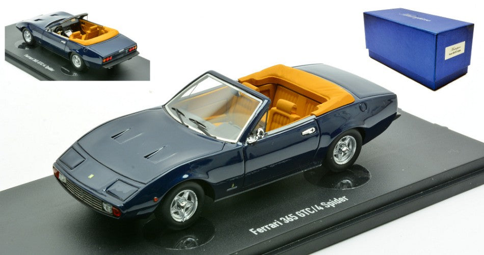 Ferrari 365 GT/4 Spider 1971 Dark Blue "masterpiece" – Autocult 1:43