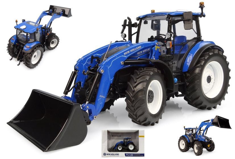 Trattore New Holland T5.120 Dual Command With Frontloader – Universal Hobbies 1:32