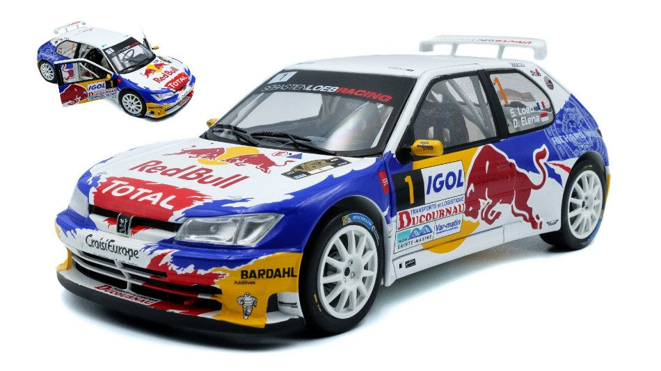 Peugeot 306 Maxi N.1 Rally Du Var 2017 S.Loeb-D.Elena 1:18 – Solido