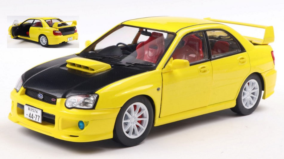 Subaru Impreza Wrx Sti Streetfighter 2003 Yellow/carbon Black – Solido 1:18
