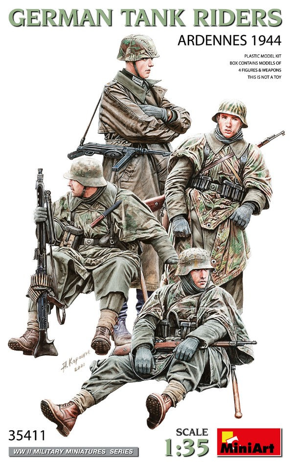 German Tank Riders Ardennes 1944 Kit – Miniart 1:35