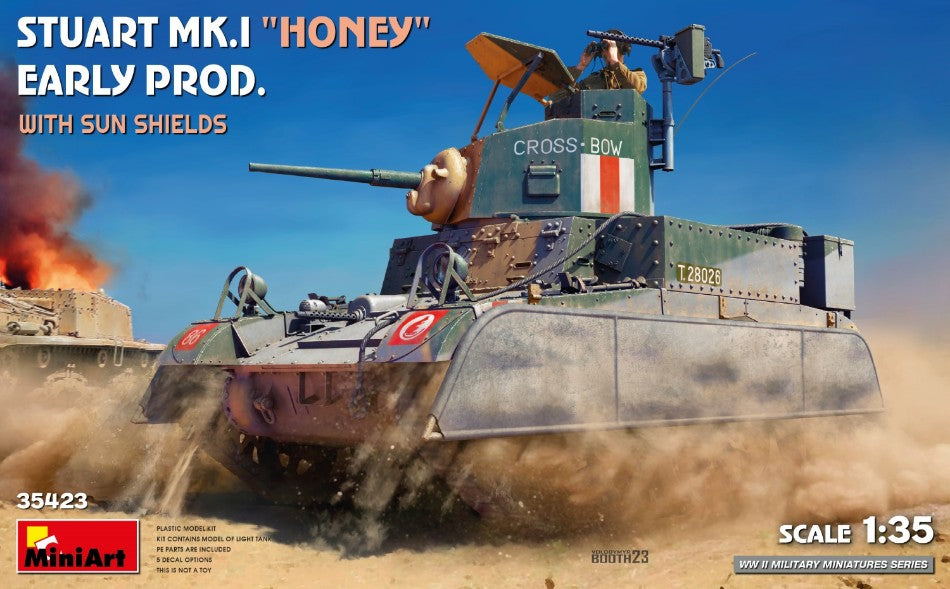 Stuart Mk.i Honey Early Prod.w/sun Shields Kit – Miniart 1:35