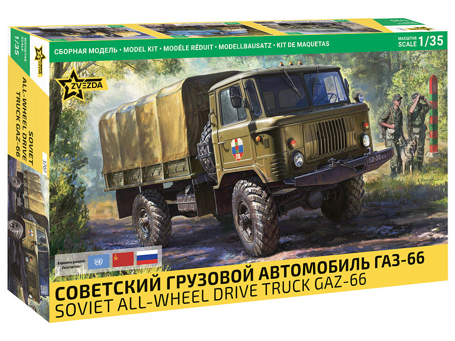 GAZ-66 4x4 Military Truck Kit – Zvezda 1:35
