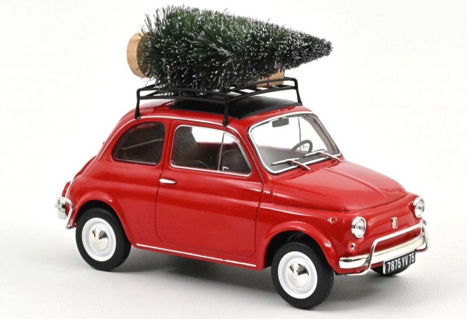 Fiat 500 L 1968 rosso Christmas 1:18 – Norev
