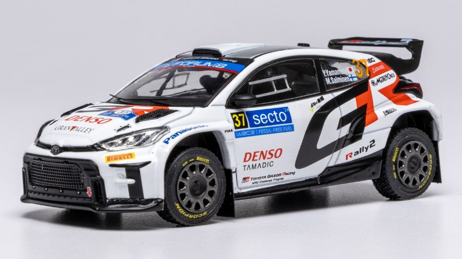 Toyota Gr Yaris N.37 RALLY2 Finland 2024 Yamamoto-salminen – Ixo Model 1:43