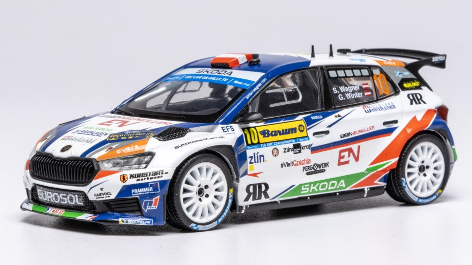 Skoda Fabia N.10 RALLY2 Barum 2023 Wagner-winter – Ixo Model 1:43