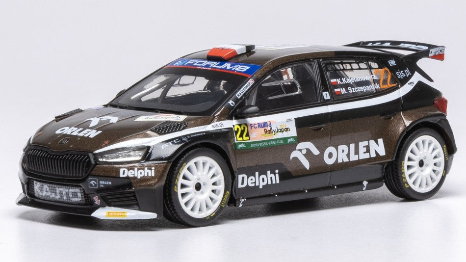 Skoda Fabia N.22 RALLY2 Japan 2024 Kajetanowicz-szczepaniak – Ixo Model 1:43