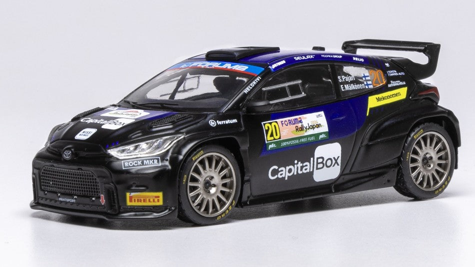 Toyota Gr Yaris N.20 RALLY2 Japan 2024 Pajari-malkonen – Ixo Model 1:43