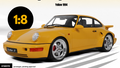 Porsche 911 [964] Turbo S 1994 Yellow – GT Spirit 1:8