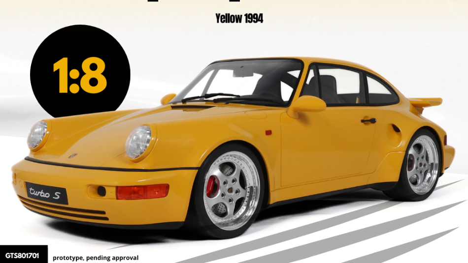 Porsche 911 [964] Turbo S 1994 Yellow – GT Spirit 1:8