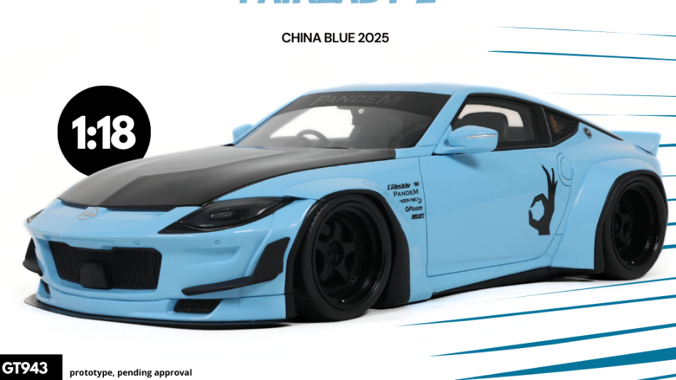 Pandem Nissan Fairlady Z China 2025 Blue – GT Spirit 1:18