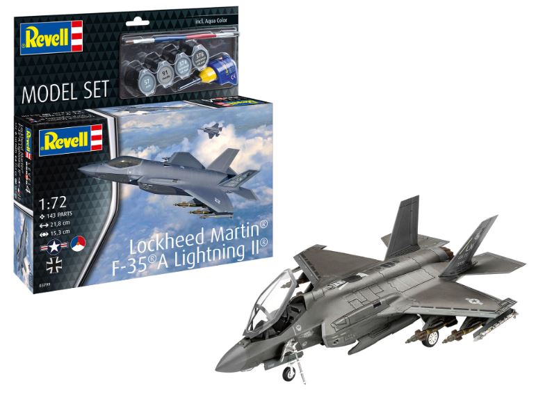 Model Set Lockeed Martin F-35 A Lightning Ii Kit – Revell 1:72