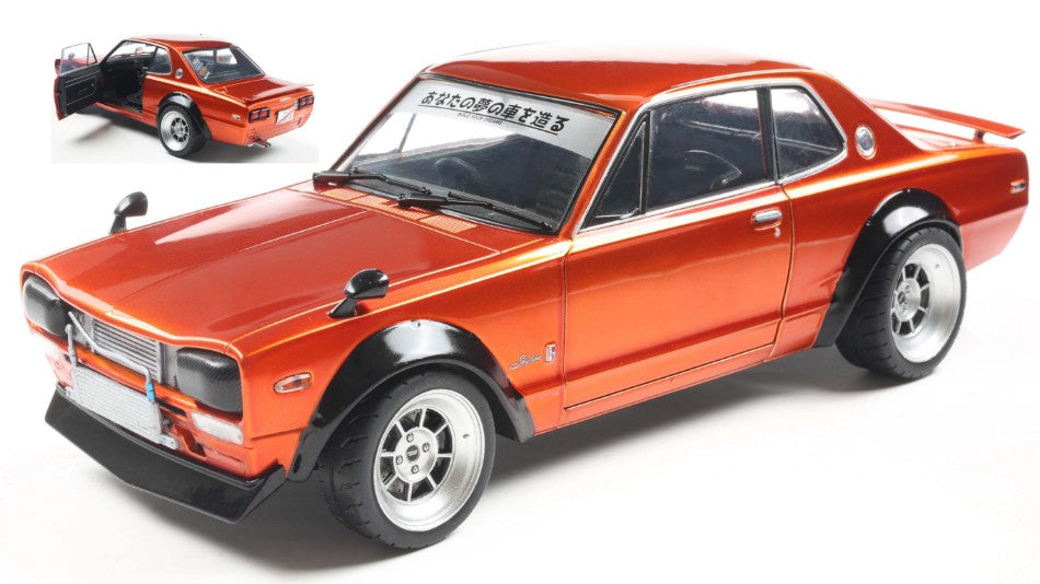 Nissan Skyline (C10) Hakosuka Solido Works 1970 Orange Metallic – Solido 1:18