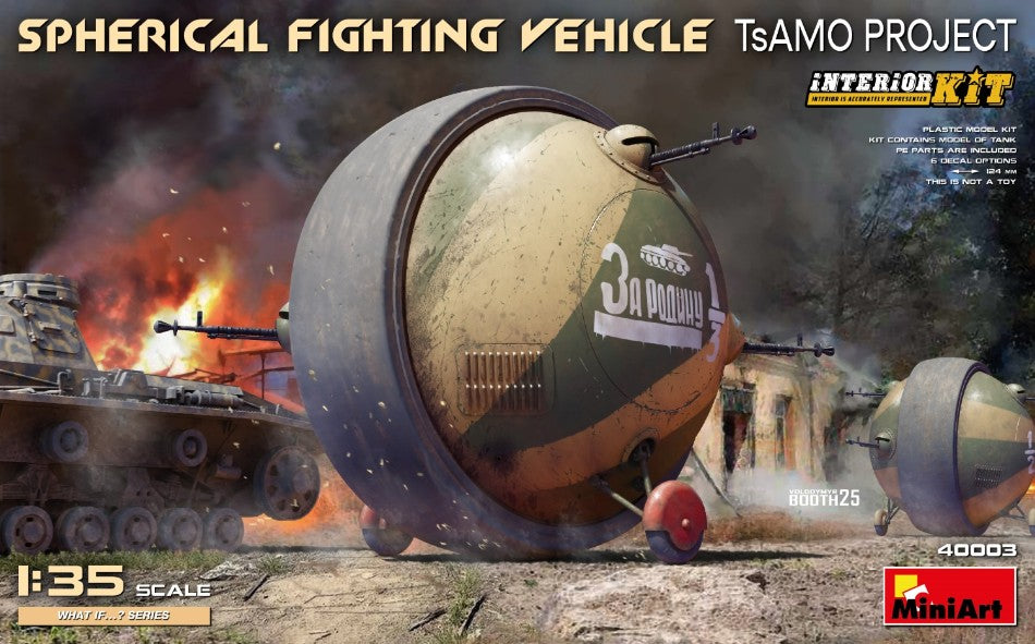 Spherical Fighting Vehicle (tsamo Project) Interior Kit – Miniart 1:35