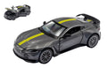 Aston Martin V12 Vantage Silvergun W/yellow Stripes – RE.EL.Toys 1:32