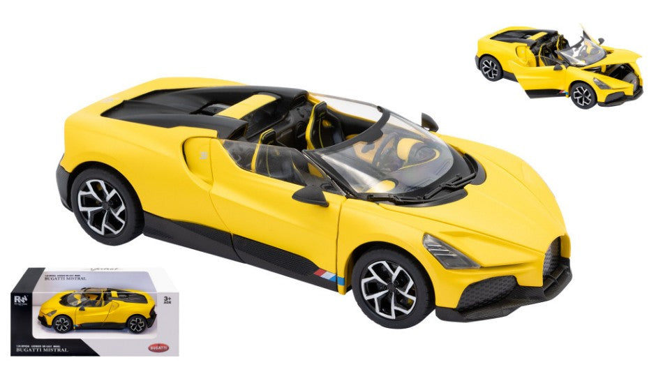 Bugatti Mistral Matt Yellow – RE.EL.Toys 1:24