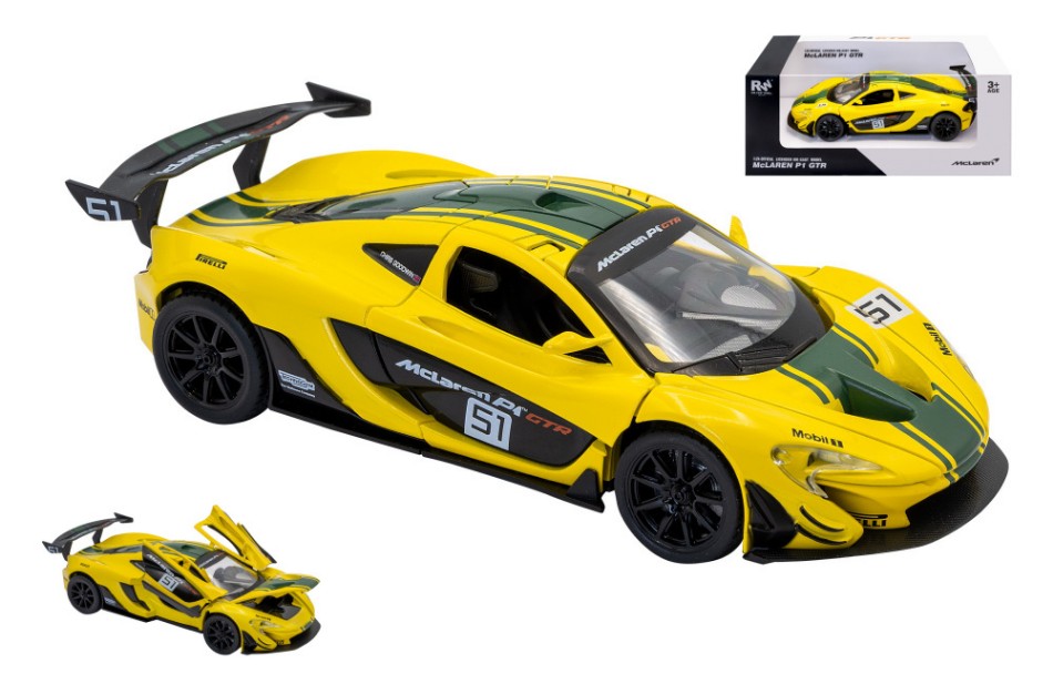 Mc Laren P1 Gtr N.51 Yellow/green – RE.EL.Toys 1:24