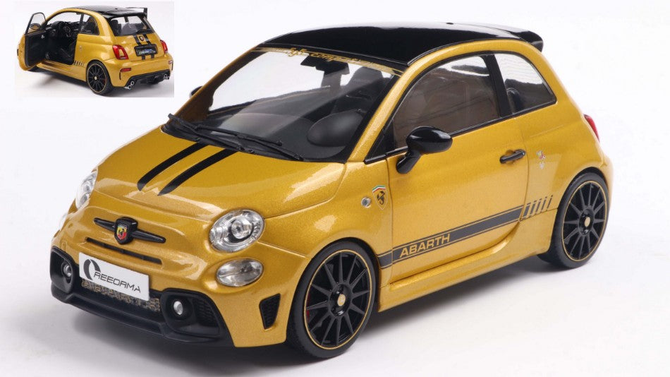 Fiat Nuova 500 Abarth 595 2022 Met.yellow/black – Solido 1:18