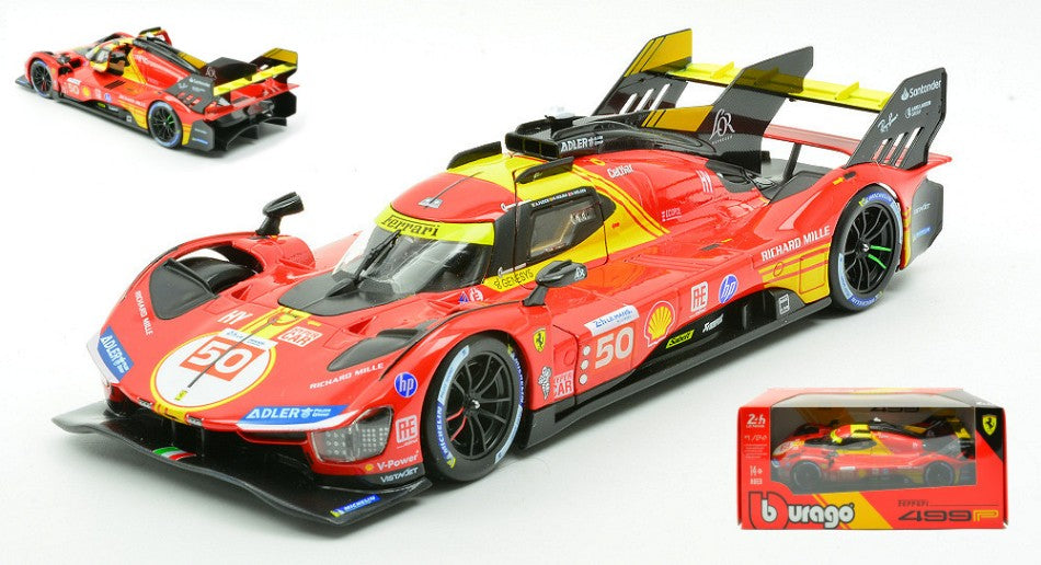 Ferrari 499P N.50 Winner Le Mans 2024 Fuoco-nielsen-molina – Burago 1:24