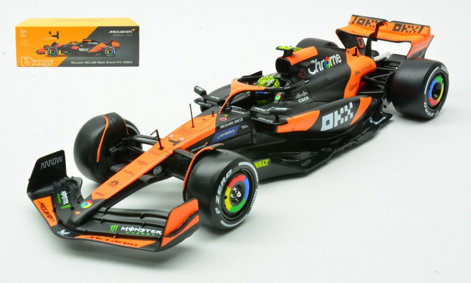 Mc Laren MCL38 N.4 Lando Norris 2024 – Burago 1:24