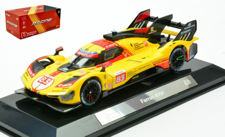 Ferrari 499P N.83 Le Mans 2024 Kubica-yifei-scarcman Signature – Burago 1:43